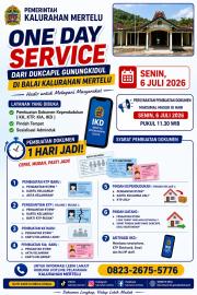 ONE DAY SERVICE DUKCAPIL GUNUNGKIDUL HADIR DI KALURAHAN MERTELU
